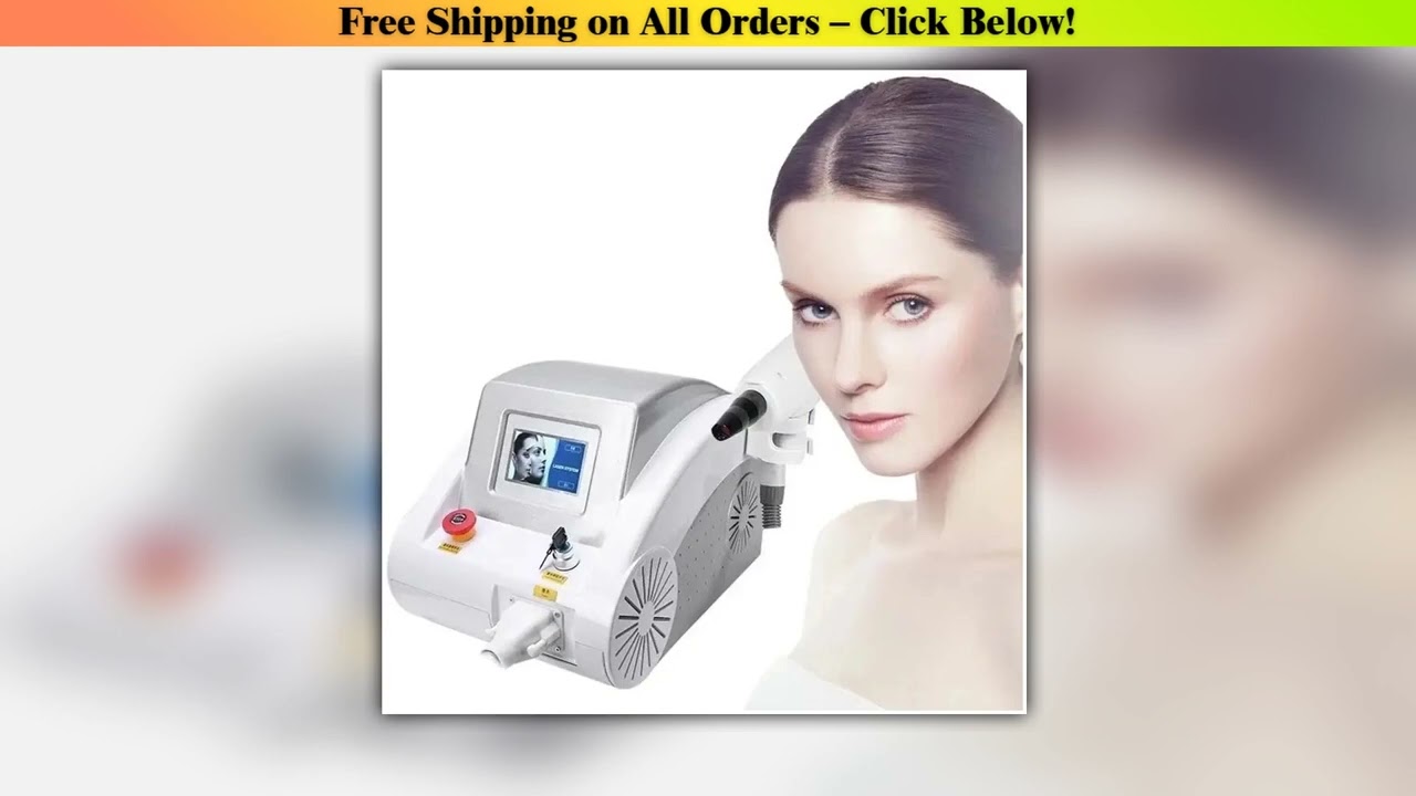 Portable Nd YAG Picosecond Laser Eyebrow Washer Machine Tattoo Mole Freckle Removal Wrinkle