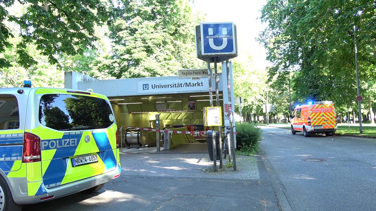 Bestätigter Brand in U-Bahnhaltestelle Uni/Markt löst Stadtalarm aus in Bonn am 10.05.25