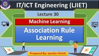 Lec-30_Association Rule Learning | Machine Learning | IT-ICT Engineering