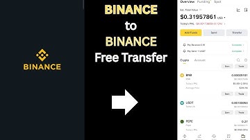 How to Transfer USDT from Binance to Binance for Free (Send Instant Money - Binance to Binance User)