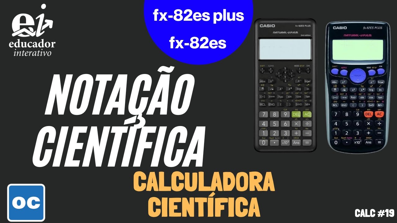 como transformar notação cientifica em numeros decimais na calculadora  cientifica 