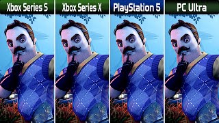 Hello Neighbor 2 - Xbox Series X|S / PS5 / PC - Graphics & FPS & Power Comparison