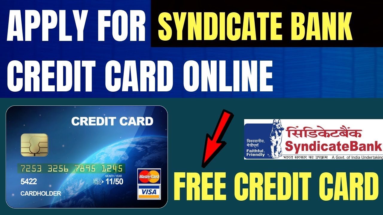 Apply Syndicate Bank credit card | How to apply Syndicate credit card | Apply Syndicate credit card