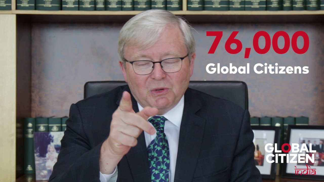 Kevin Rudd, Former Prime Minister of Australia asks Global Citizens to #gofor6 - YouTube