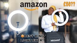 AFFORDABLE 18” inch NEEWER RING LIGHT FROM AMAZON 😍Unboxing+Review