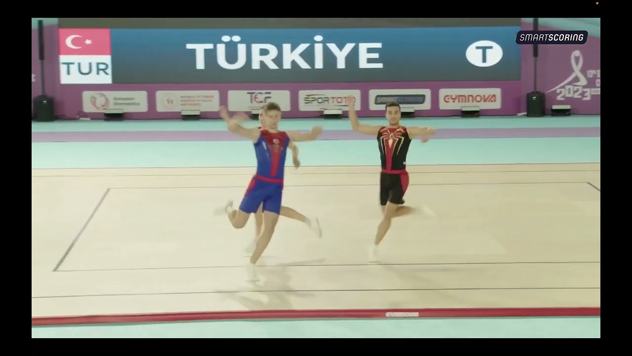 Turkiye (TUR) - 2023 European Championships in Aerobic Gymnastics,  Trio Qualifications - seniors