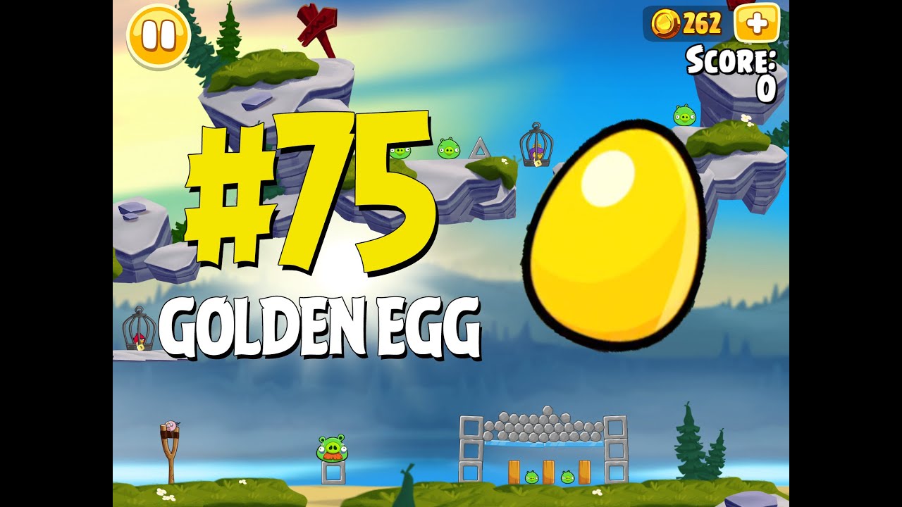Angry Birds Seasons Summer Camp Golden Egg #75 Walkthrough