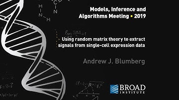 MIA: Andrew Blumberg, Using random matrix theory to model single-cell RNA; topological data analysis