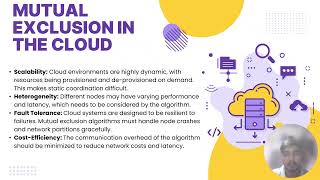 Mutual Exclusion in Distributed Cloud Computing