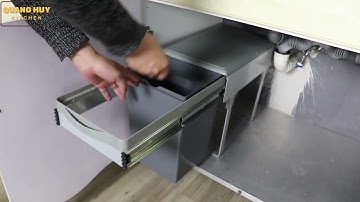 Thùng rác đôi âm tủ hoặc gắn cánh tủ bếp