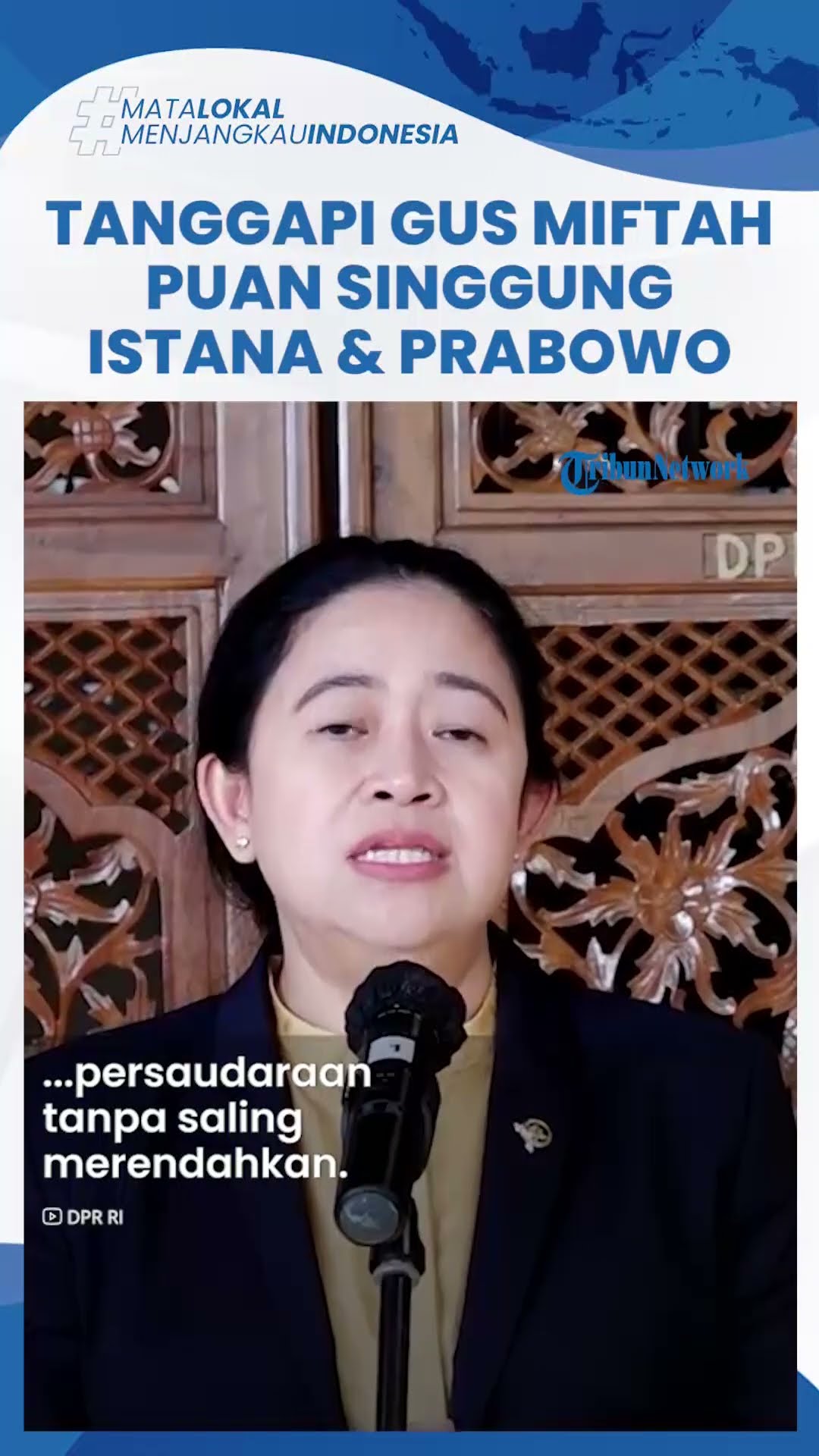 Reaksi Puan Staf Kepresidenan Gus Miftah Hina Penjual Es Teh, Singgung Istana dan Presiden Prabowo