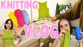 I used my knitting machine to knit a cute top