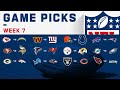 NFL Week 7 Game Picks