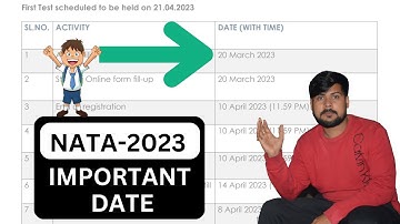 NATA 2023 Registration kb start Hoga || B.ARCH 2023 || NATA 2023