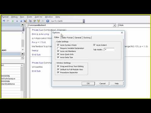 กำหนดขนาด Font ของโค้ด VBA EXCEL