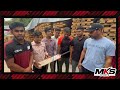 Mks directors handing over mks bat to the fans at mks factory  mks sports