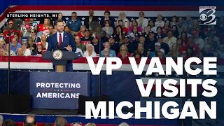 JD Vance campaigns at MAGA PAC event in Michigan