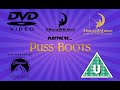 Closing To Puss In Boots 2012 UK DVD