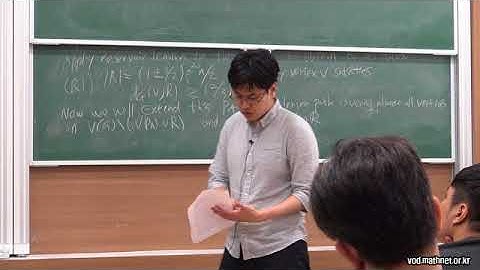 Jaehoon Kim (Birmingham Univ.) / Lecture 10 : The absorbing method II / 2018-06-29