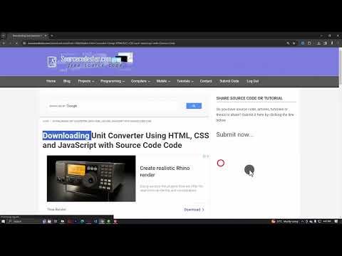 Unit ConverterUnit Converter Using HTML, CSS and JavaScript with Source Code