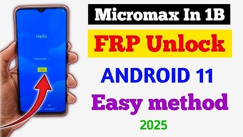 Micromax In 1b Frp Bypass || Unlock || Micromax In 1b Frp Bypass Setting Not Working || Android 11||