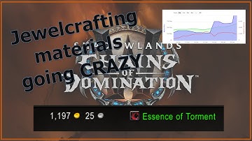 Jewelcrafting materials are going CRAZY due to 9.1