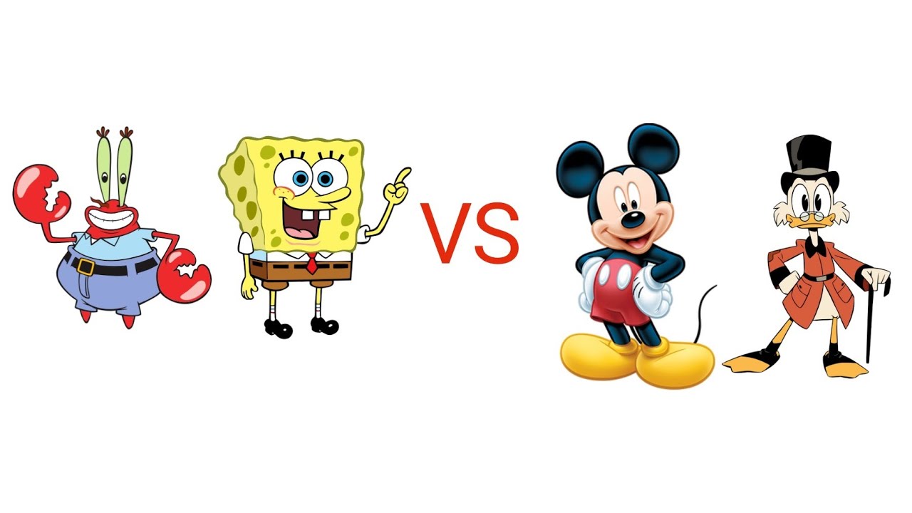 mugen spongebob & mr krabs vs mickey mouse & scrooge mcduck