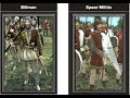 Medieval ii total war 1vs1 billmen vs spear militia