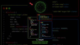 #video #java JavaScript Particle Sphere Animation🔥 HTML CSS JS Project #youtubeshorts #css #html #ai