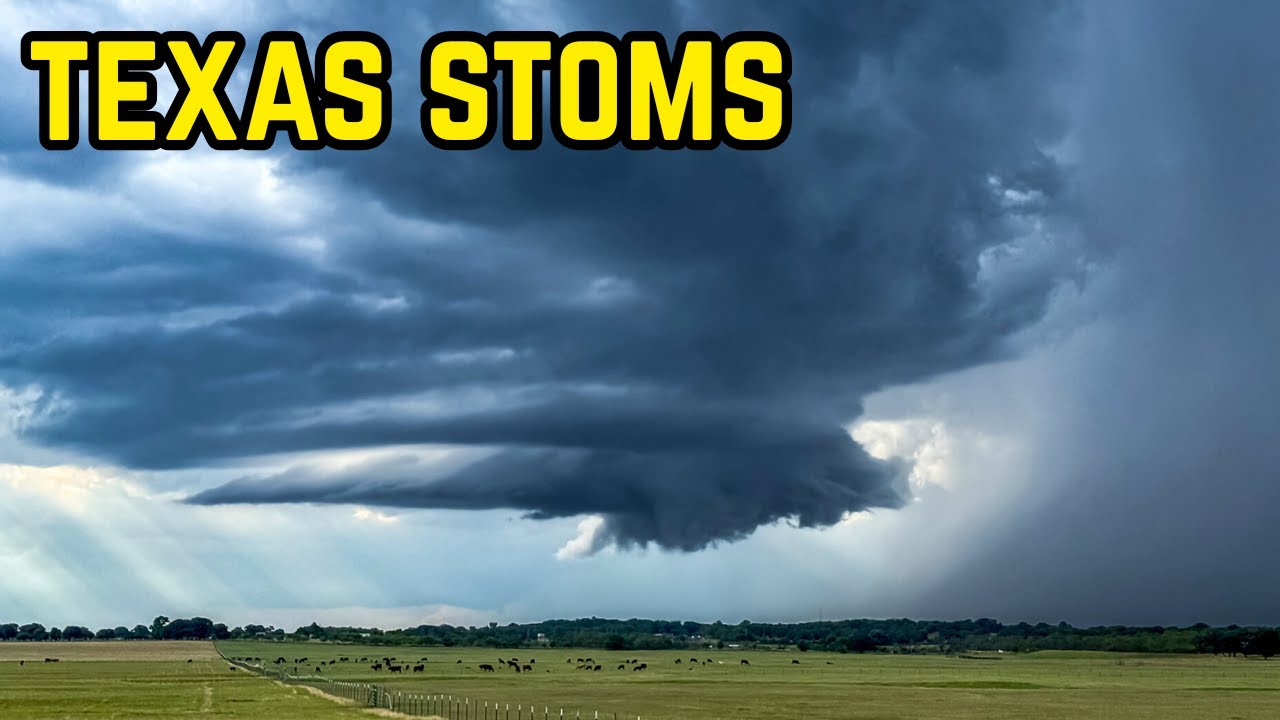 A Very Pretty Storm Forms in Texas - Live Storm Chaser June 1, 2025 ...