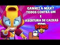 GANHEI A MAX? JOGUEI TODOS CONTRA UM E ABERTURA DE CAIXAS!!! - BRAWL STARS