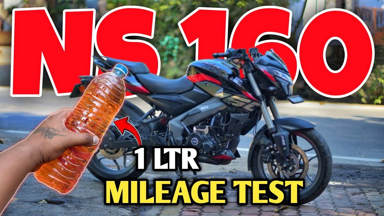 New ns160 mileage test || ns160 1 litre mileage test || ns160 high speed mileage test 🤯