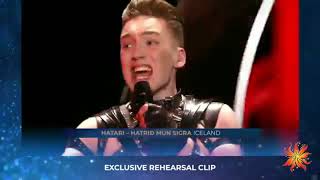 Iceland - Hatari - Hatrið mun sigra - Exclusive Rehearsal Clip - Eurovision 2019