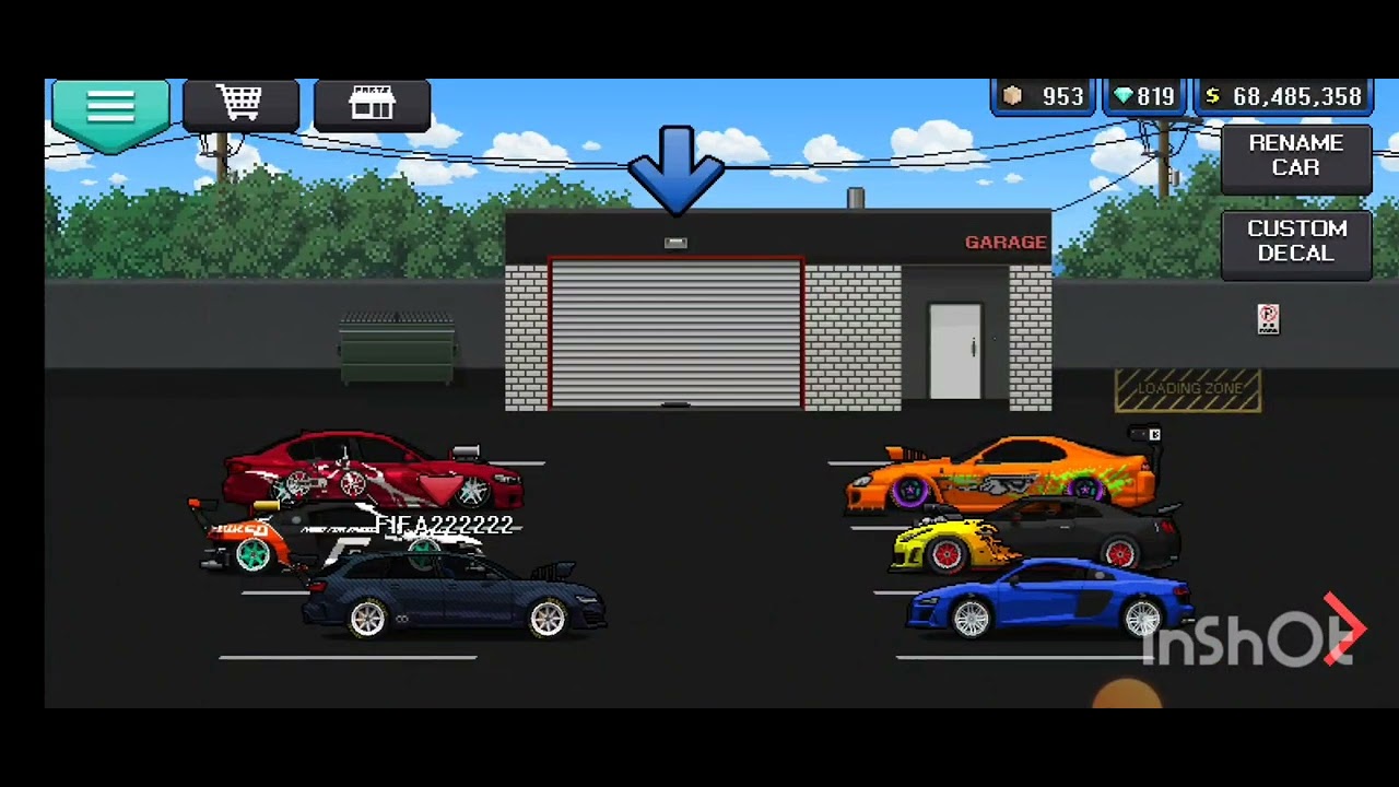 AUDI R8 CRAZY BUILD IN PIXEL CAR RACER - YouTube