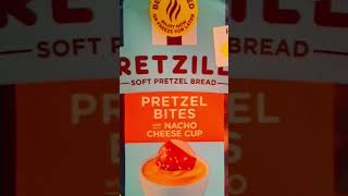 PRETZILLA SOFT PRETZEL BREAD PRETZEL BITES WITH NACHO CHEESE CUP REVIEW
