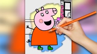 NEW! Peppa Pig Coloring Pages for Kids Coloring Games Part 13 - Coloring Book screenshot 3