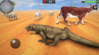 Best Animal Games - Komodo Dragon Family Sim: Beach & City Attack Android Gameplay screenshot 4