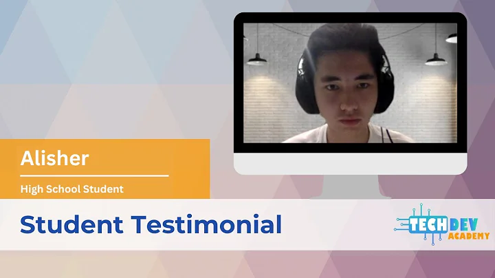 Alisher Got Real-Life Data Science Experience Before College With TechDev Academy