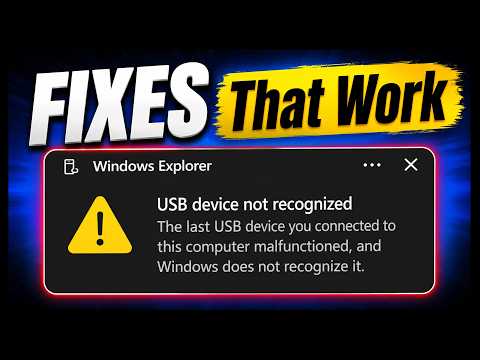 USB Device Not Recognized Error in Windows [Easy Fixes]