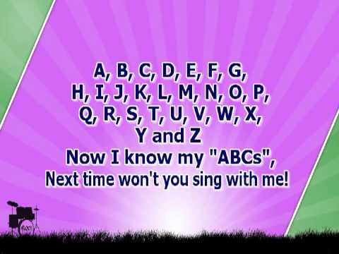 Karaoke for kids   ABC Alphabet Song   key  3