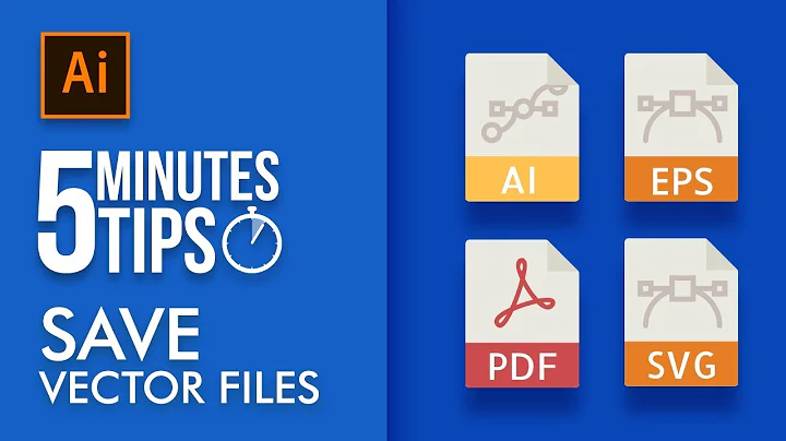 Vector File Formats in Illustrator - 5 Minutes Tip