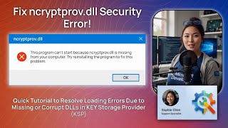 Fix ncryptprov.dll Security Error!