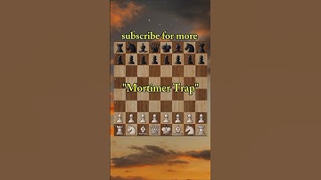 Mortimer Trap | Ruy Lopez opening 🔥💯 #shorts #chess