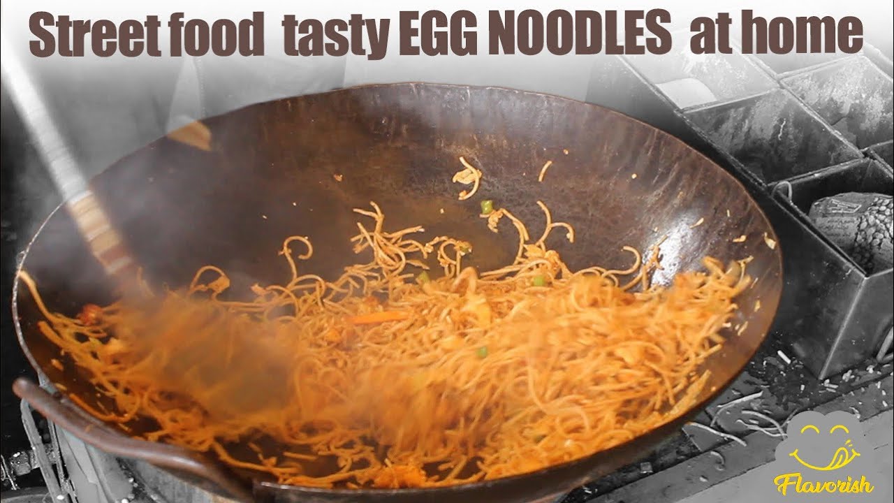 Street side EGG NOODLES at Home - Indian street food || 