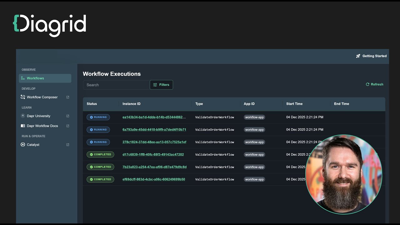 Diagrid Dashboard