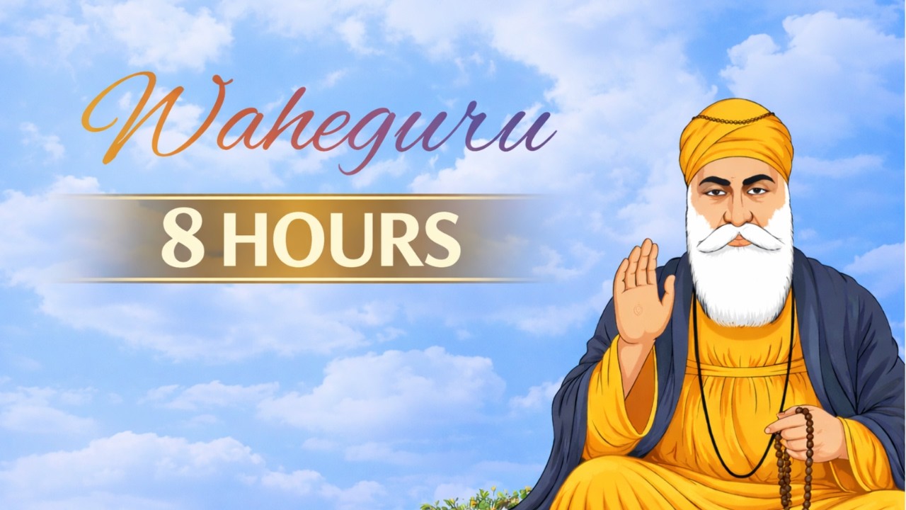 Waheguru Simran 8 Hours | Continuous Naam Jap for Meditation, Focus & Inner Strength