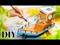 【ミニチュアDIY】レトロ可愛い小さな船の作り方・How to make a small boat