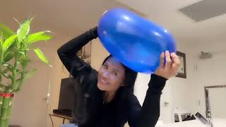 Qualatex Geo Blue Donut Balloon