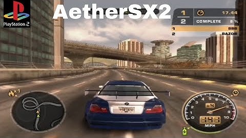 NFS Most Wanted black edition AetherSX2 emulator quick walkthrough 