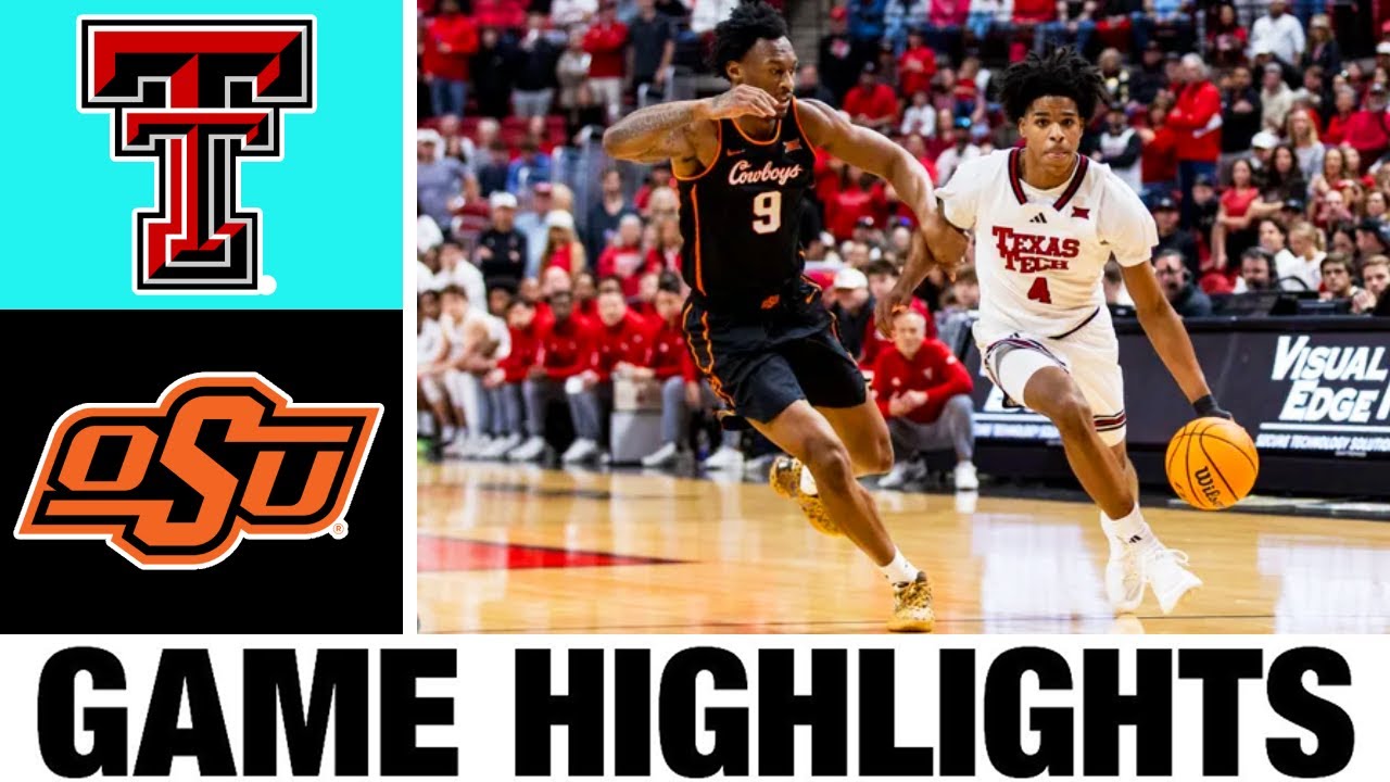 #15 Texas Tech vs Oklahoma State Highlights | Men's Basketball | College Basketball 2025